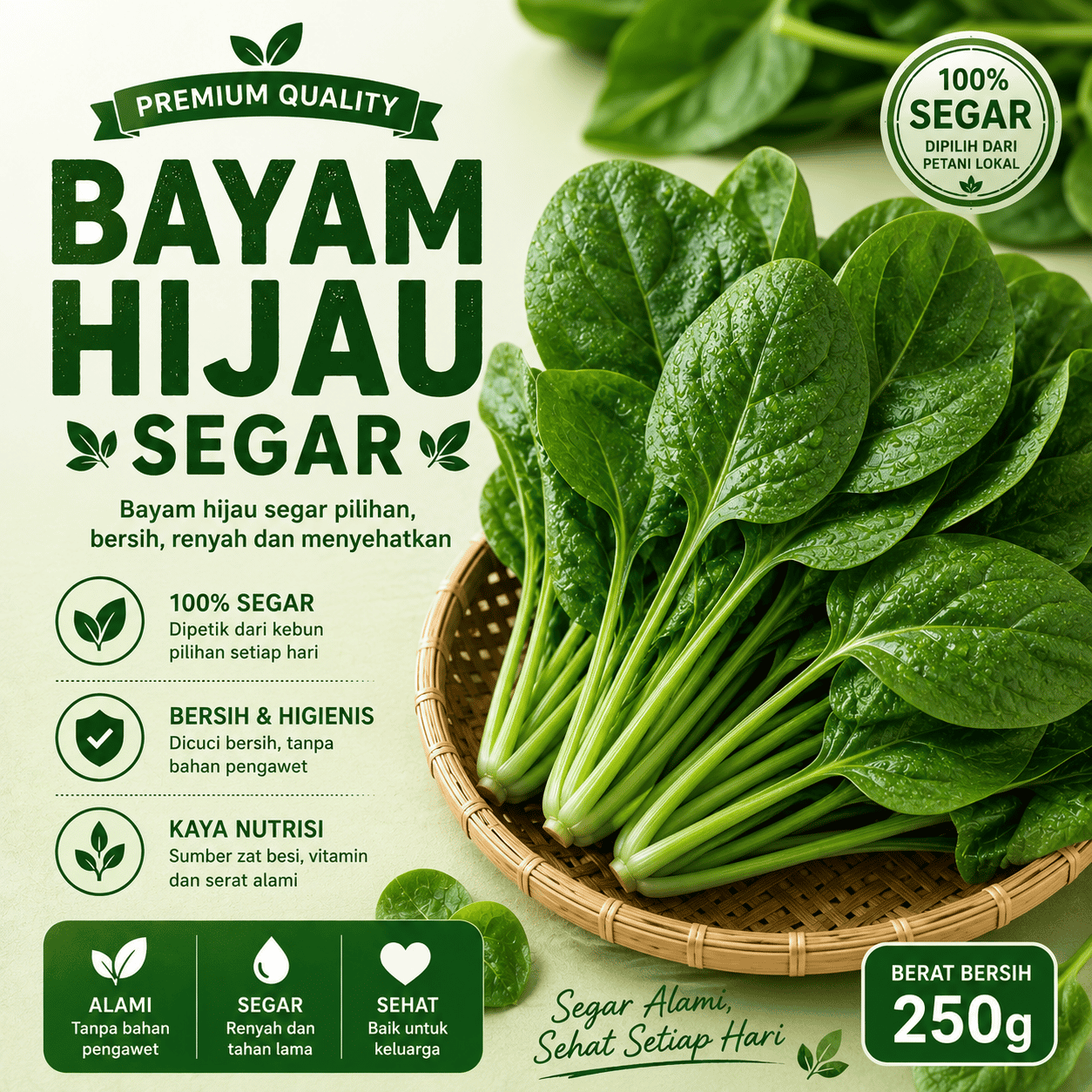 Bayam Hijau Segar