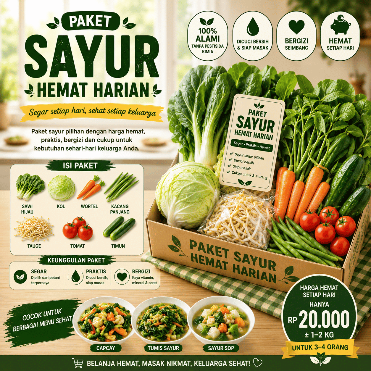 Paket Sayur Hemat Harian