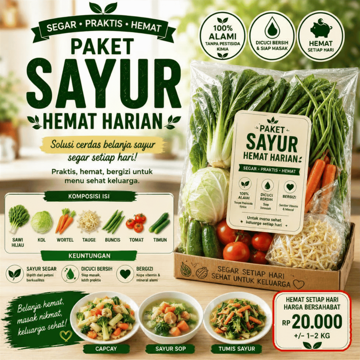 Paket Sayur Hemat Harian