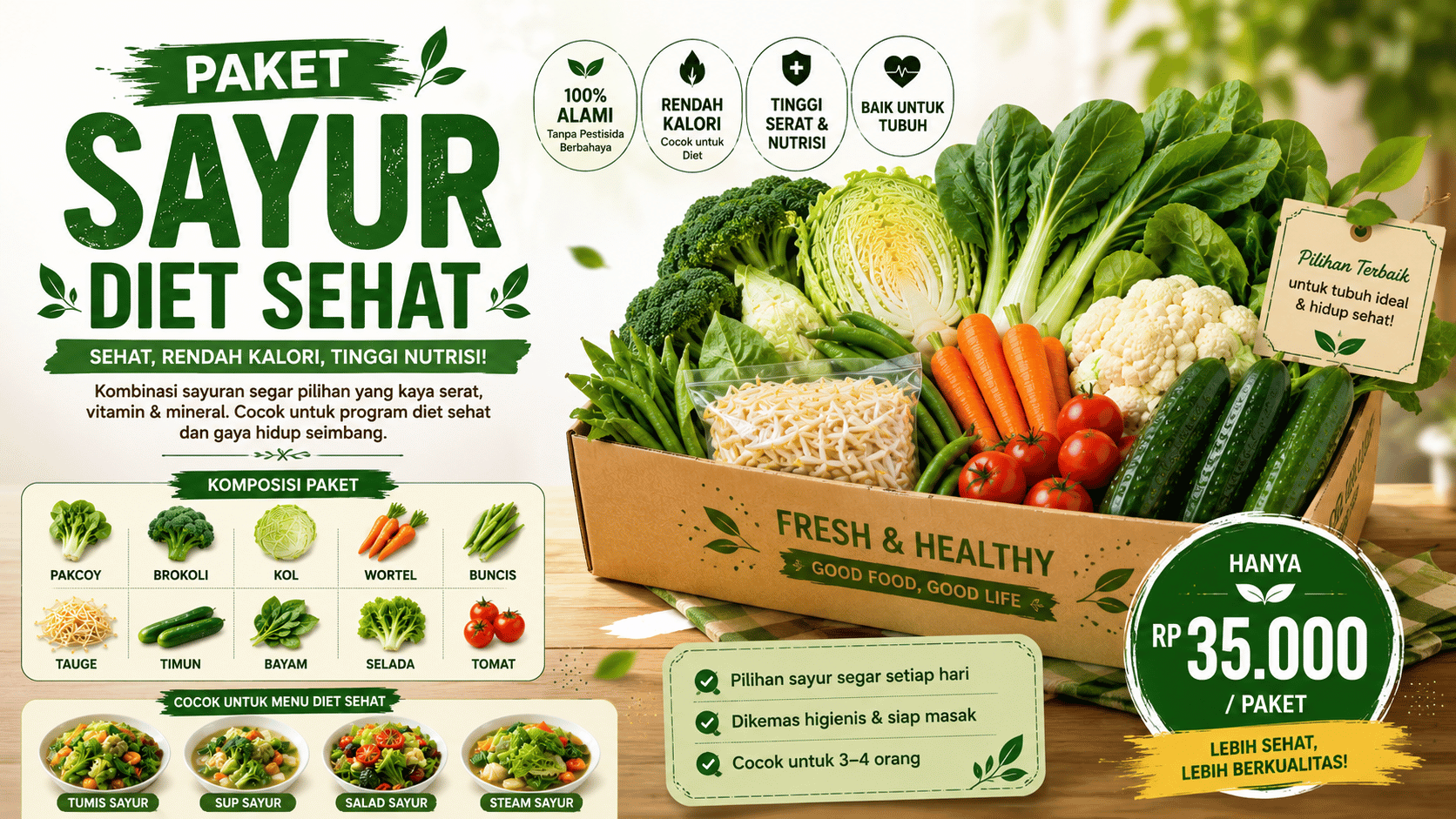 Paket Sayur Diet Sehat