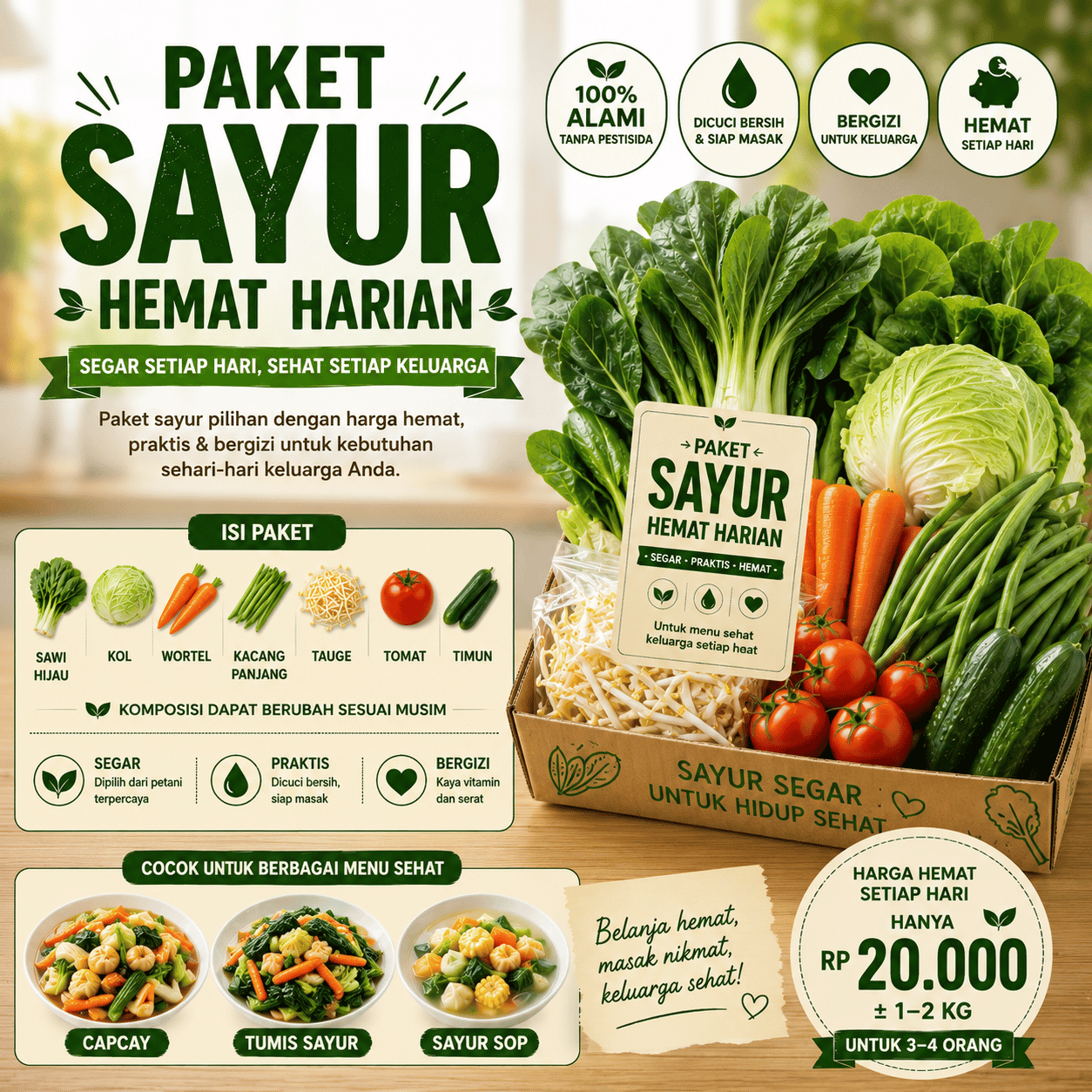 Paket Sayur Hemat Harian